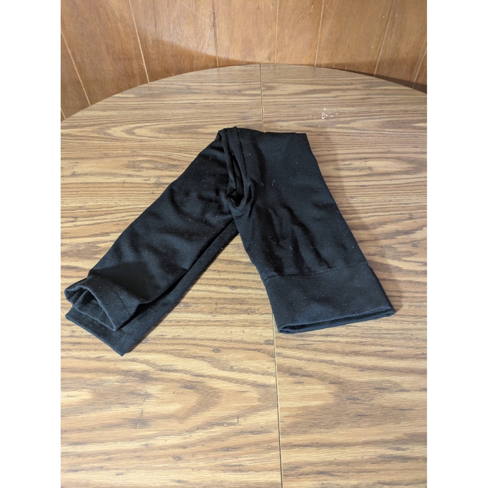 Motherhood Maternity Black Leggings One Size OS Cotton Blend Stretch Over Bump